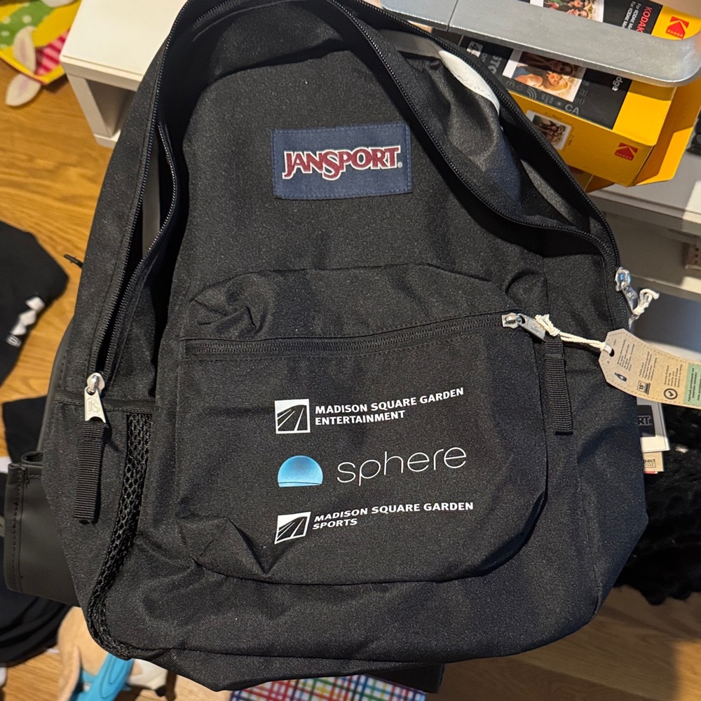 Jansport Black Backpack Msg Custom Merch! - image 2